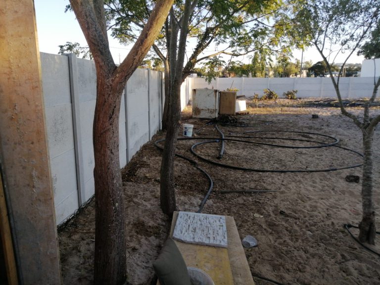 Vedação modular de uma moradia