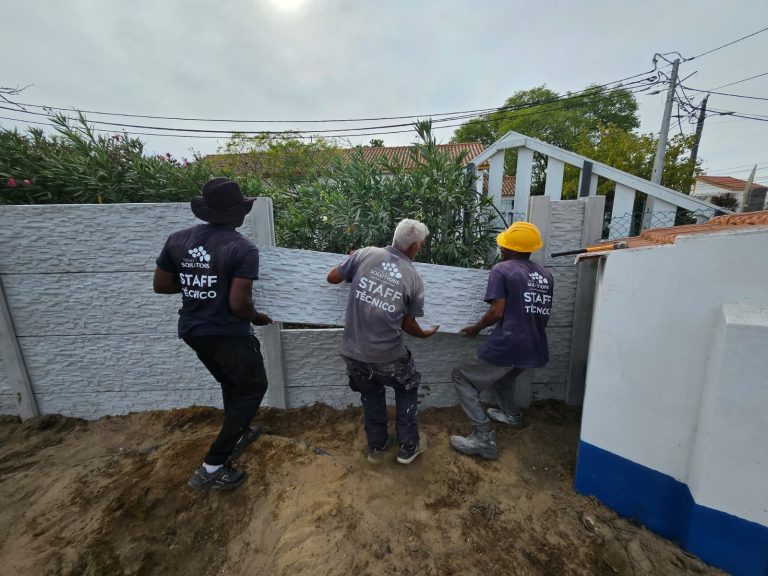 Vedação modular de uma moradia