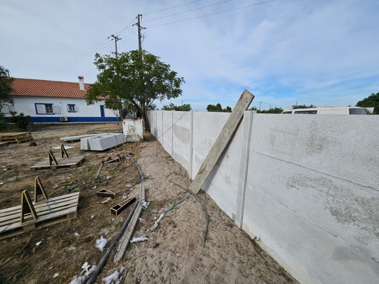 Vedação modular de uma moradia