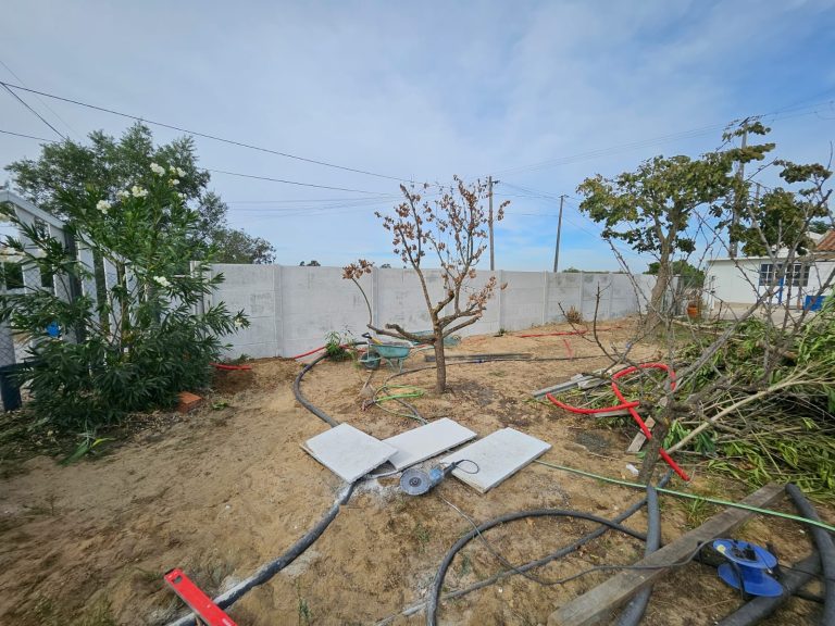 Vedação modular de uma moradia