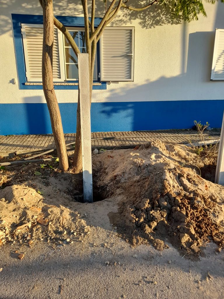 Vedação modular de uma moradia